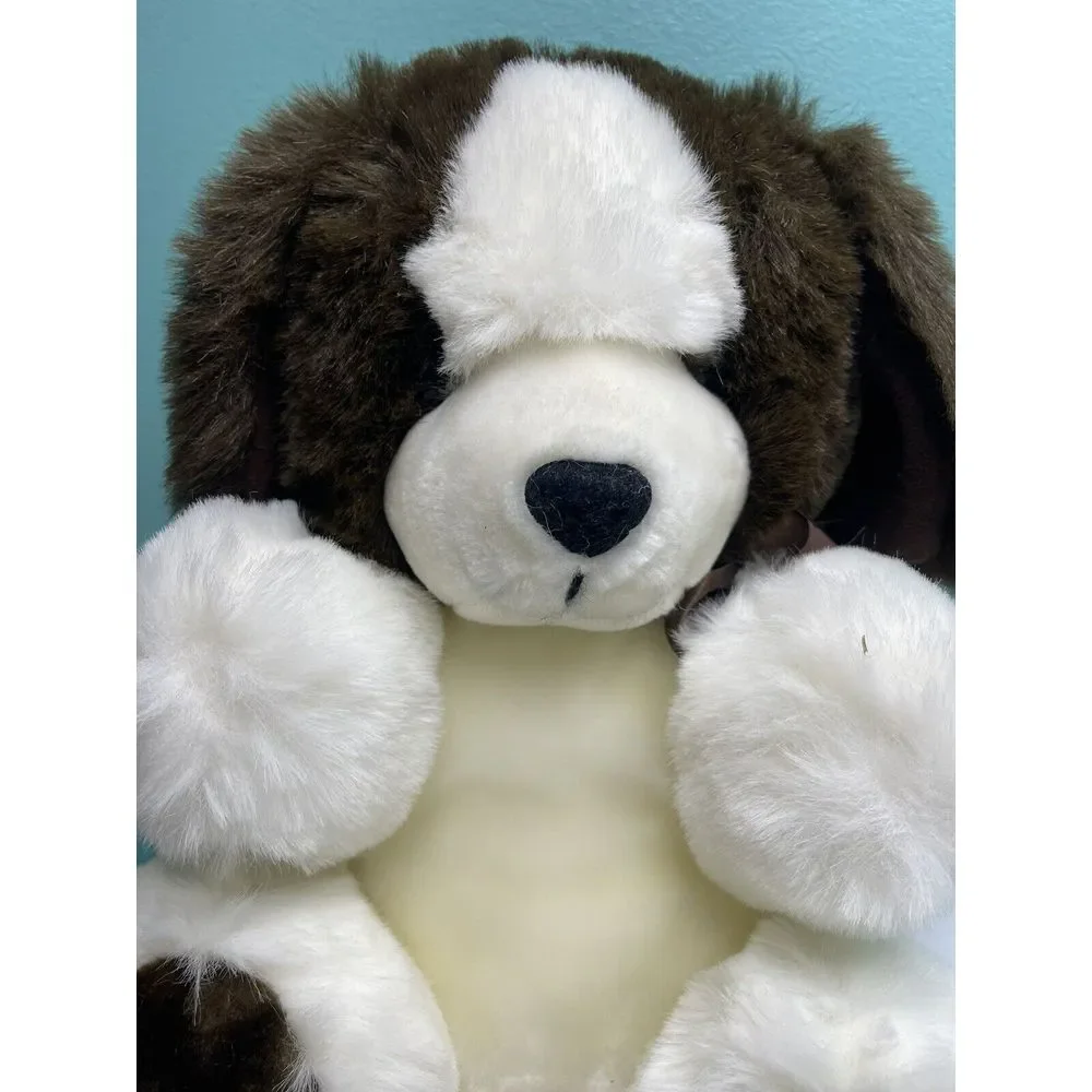 a fiesta toys‎ Brown And White Plush Dog 15